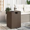 vidaXL Propane Tank Cover Table Brown 40x40x60 cm Poly Rattan