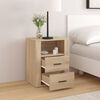 vidaXL Bedside Cabinet Sonoma Oak 50x36x60 cm Engineered Wood