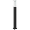 vidaXL Bollard Light with Outlet 80 cm Black IP44