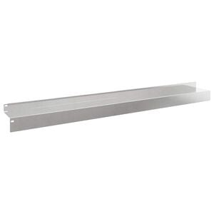 vidaXL Lawn Edging 10 pcs 100 x 10 x 8 cm Steel Silver