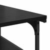 vidaXL Printer Stand Black Oak 43 x 48 x 64 cm Engineered Wood