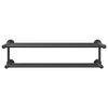 vidaXL Towel Rack Black 61 x 23 x 17 cm Stainless steel