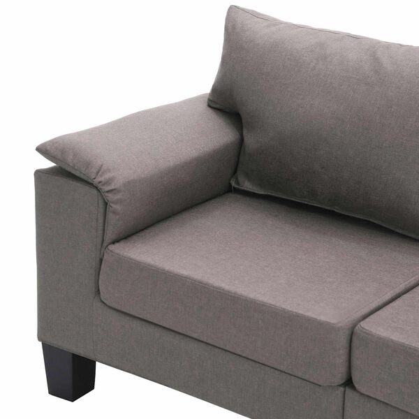 vidaXL Sofa Taupe 3-Seater Fabric