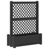 vidaXL Big Planter with Trellis Anthracite 99.5 x 43 x 133.5 PP