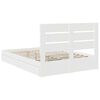 vidaXL Storage Bed with Headboard White 160 x 200 cm Engineered Wood