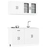 vidaXL 4 Piece Kitchen Cabinet Set Kalmar White Engineered Wood