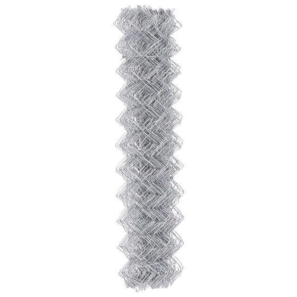 vidaXL Chain Link Fence Silver 25 x 1.2 m Galvanised steel