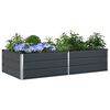 vidaXL Planter Anthracite 195 x 100 x 45 cm Galvanised Steel