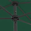vidaXL Beach Parasol Green 180x120 cm