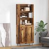 vidaXL Highboard Old Wood 69.5 x 34 x 180 cm Engineered Wood