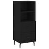 vidaXL Sideboard Black 34,5x34x90 cm Engineered Wood
