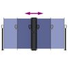 vidaXL Retractable Side Awning Blue 120x1000 cm