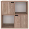 vidaXL Bookshelf Grey Sonoma 60x27.5x59.5 cm Engineered Wood
