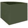 vidaXL Corner Planter Olive green 60 x 60 x 50 cm Steel