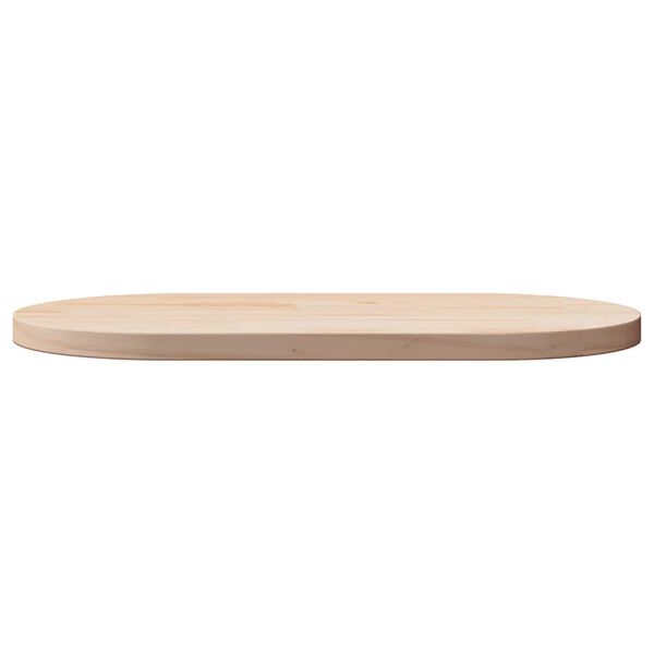 vidaXL Table Top 90x45x2.5 cm Solid Wood Pine Oval
