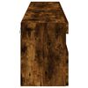 vidaXL TV Wall Cabinets with LED Lights 2 pcs Smoked Oak 80x30x40 cm