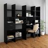 vidaXL Book Cabinet High Gloss Black 40x35x180 cm Engineered Wood