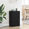 vidaXL Sideboard with Drawer Black Oak 40 x 33 x 70 cm Engineered wood