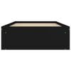 vidaXL Bed Frame without Mattress Black 90x190 cm Single