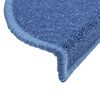 vidaXL Stair Mats 10 pcs 56x17x3 cm Blue Half Round