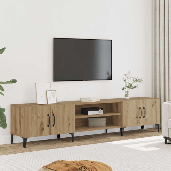 vidaXL TV Cabinet Artisian Oak 180x31.5x40 cm Engineered Wood