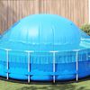 vidaXL Winter Pool Pillow Blue &Oslash; 220 x 140 cm PVC