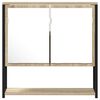 vidaXL Bathroom Mirror Beige 60 x 16 x 60 cm Glass and Engineered Wood