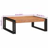 vidaXL Bathroom Shelf Brown 65 x 50 x 23 cm Solid Acacia Wood