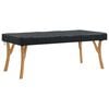 vidaXL Table Cover Plain Black 162 x 92 x 15 cm Fabric