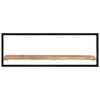vidaXL Wall Shelves 2 pcs 100x24x35 cm Solid Wood Acacia and Steel