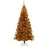 vidaXL Christmas Tree with 300 LEDs with Stand Gold 180 cm PET