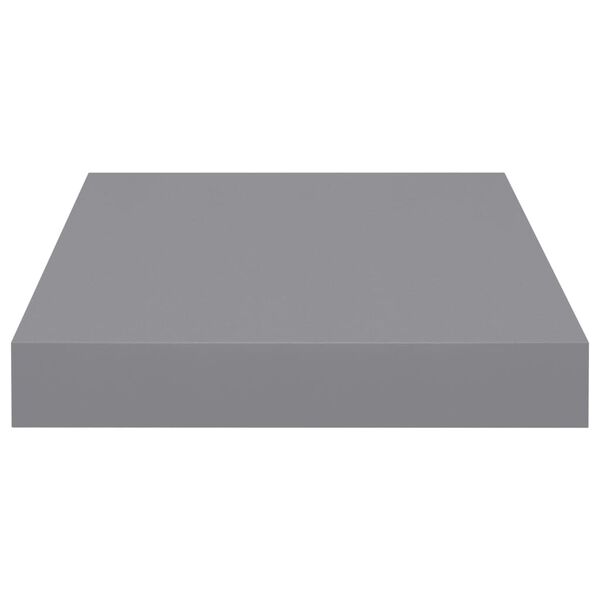 vidaXL Floating Wall Shelf Grey 23x23.5x3.8 cm MDF