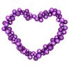 vidaXL Christmas Balls Garland Purple 175 cm Polystyrene