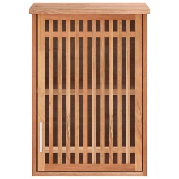 vidaXL Wall-mounted Bathroom Cabinet 42x23x60 cm Solid Wood Walnut