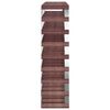 vidaXL Wine Rack for 72 Bottles Brown Solid Wood Pine