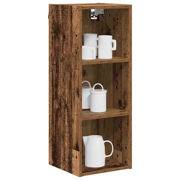 vidaXL Hanging Cabinet Riga Old Wood 30 x 29.5 x 80 cm Engineered Wood