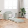 vidaXL Folding Sofa Bed Light Grey 98 x 71 x 83 cm Velvet