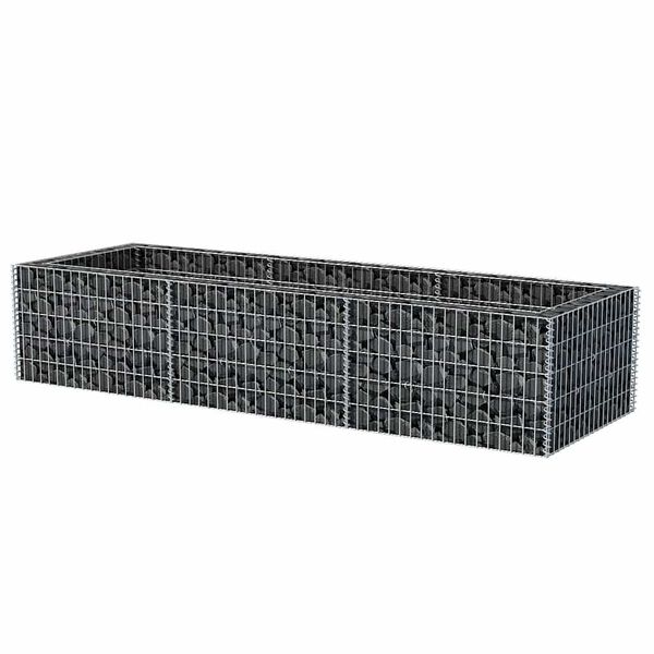 vidaXL Gabion Raised Bed Steel 270x90x50 cm