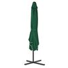 vidaXL Garden Parasol with Steel Pole 250x250 cm Green