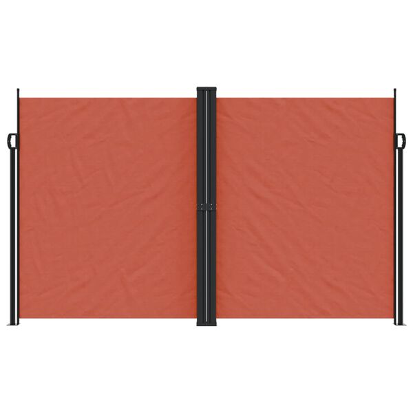 vidaXL Retractable Side Awning Terracotta 200x600 cm