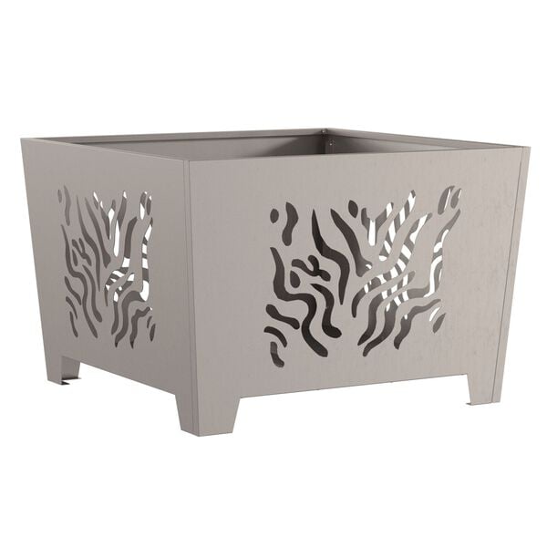 vidaXL Fire Pit Brown 60 x 60 x 40 cm Steel