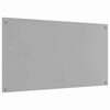 vidaXL Kitchen Backsplash Light grey 110 x 60 x 0.6 cm Tempered Glass