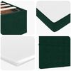 vidaXL Ottoman Bed with Mattresses Dark Green 120x200cm Velvet