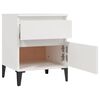 vidaXL Bedside Cabinets 2 pcs White 40x35x50 cm