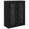 vidaXL Wall Cabinets 2 pcs Black Oak 69.5 x 34 x 90 cm Engineered Wood