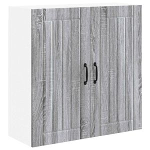 vidaXL Wall Cabinet LUCCA Grey Sonoma 80 x 31 x 80 cm Engineered Wood