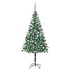 vidaXL Artificial Pre-lit Christmas Tree with Ball Set Pinecones 180 cm