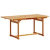 vidaXL 7 Piece Garden Dining Set Solid Wood Acacia and Textilene