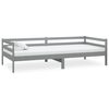vidaXL Day Bed without Mattress Grey Solid Wood Pine 90x200cm