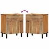 vidaXL Bedside Cabinet Brown 50 x 33 x 60 cm Solid Acacia wood